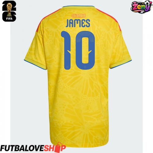 Dres Kolumbia James Rodriguez #10 Domáci pre Ženy MS 2026 Krátky Rukáv